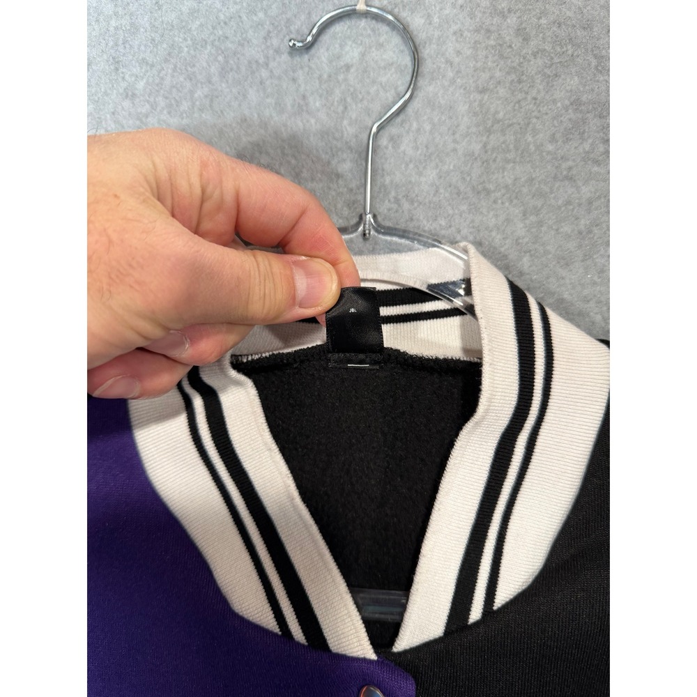 Shein Varsity Jacket Basketball Graphic‎ Color Block Jacket Women's M - Picture 3 of 14